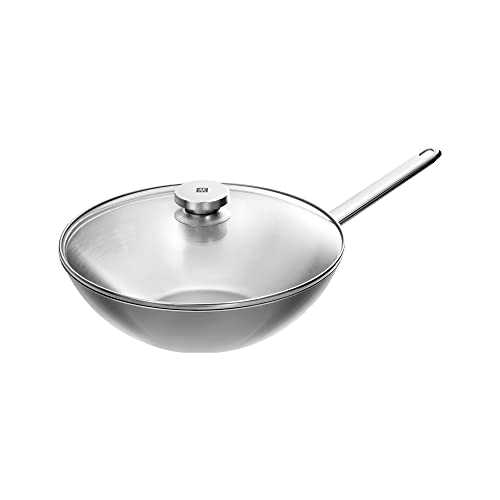 Plus 12-inch Stainless Steel Nonstick Wok with Lid