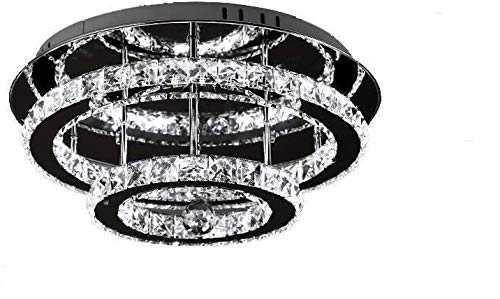 Jorunhe LED Crystal Ceiling Light 36 W Diamond Luster Style Dimmable Pendant Fixture Lighting Crystal Chandelier