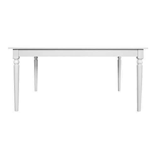Furniture 247 Hart Extendable Dining Table, Seats 6-10, 150/210 x 90 x 74cm, White