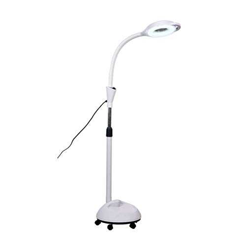 Floor lamp LED Medical Dimming Floor Lamp 360 Degree Rotation Cold Light Operation Shadowless Lamp for Beauty Salon Nail Tattoo Floor Light (Color : White)