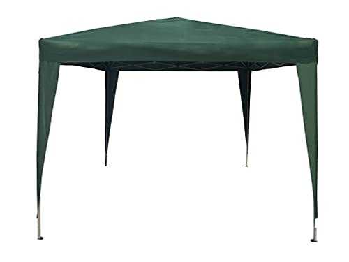 Silver & Stone 3m x 3m Pop Up Gazebo With Carry Bag, 3m Green Outdoor Garden Gazebo, Anti-Sun Waterproof Canopy Marquee Tent For Parties, Weddings, 3x3 Gazebo Camping Shelter,