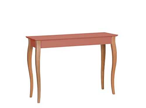 LILLO Console Table with Convertible Legs 105x35 cm | FSC Solid Wood, Easy Assembly | Antique Pink