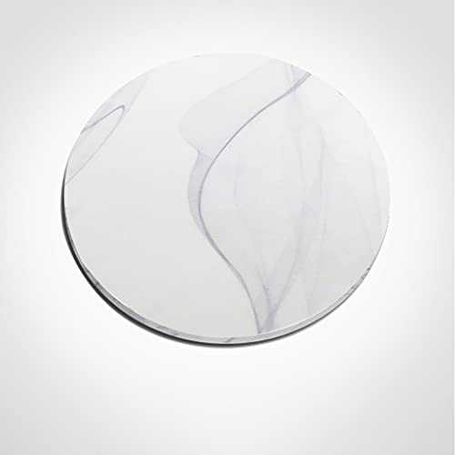 SHIJIANX Marble Design Glass Lazy Susan-Dining table turntable household round table marble (80cm, 90cm)