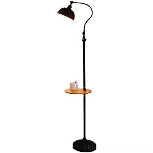 YUXINYAN Floor Lamp Modern Standing Corner Floor Lamp Retro Iron Adjust The Lamp Head for Living Room Home Decor Sunset Lamp Sturdy Base Tall Vintage Pole Light