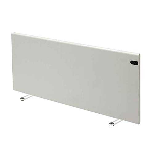 Adax Neo White Modern 1200W Electric Panel Heater with Timer. Wall Mounted or Portable. Heats Up To 15m2 Room Space. ErP/LOT 20 Compliant. Flat Panel Convector Radiator