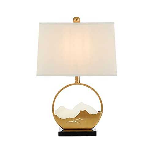 Bedside Lamp Villa Marble Table Lamp Modern Luxury Desk Lamp Nordic Creativity Office Lamp for Living Room Bedroom Office Piano Reading Nightstand Lamp