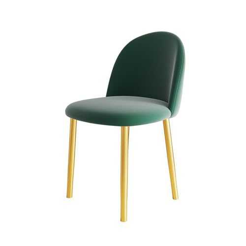 NaKeah Velvet Accent Chair Occasional Tub Chair with Metal Legs Upholstered Side Chair, Armless Cocktail Chair for Bedroom, Living room and Office,Gold,B