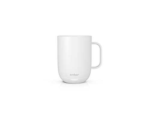 New Ember Temperature Control Smart Mug 2, 414 ml, White, 80 min. Battery Life – App Controlled Heated Coffee Mug – New & Improved Design