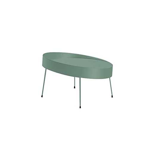 BJIAYOUD Side Tables Nordic Coffee Table Simple Small Apartment Living Room Modern Creative Furniture Balcony Small Coffee Table Round Table Coffee Tables (Color : Green)