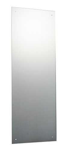 Waterstone Mirrors & Frames LTD 120 x 45cm Rectangle Bathroom Mirror Glass with Pre Drilled Holes & Chrome Cap Wall Hanging Fixing Kit Hardware
