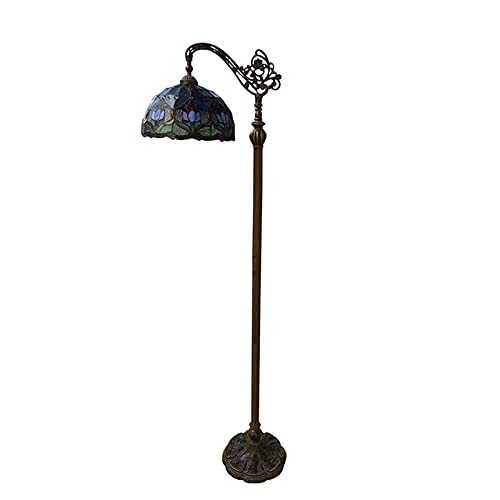 YUTAO Stained Glass Floor Lamp, Floor Lamp Industrial Bronze Pole Retro Bohemian Stained Glass, Great Gift For Family And Friends