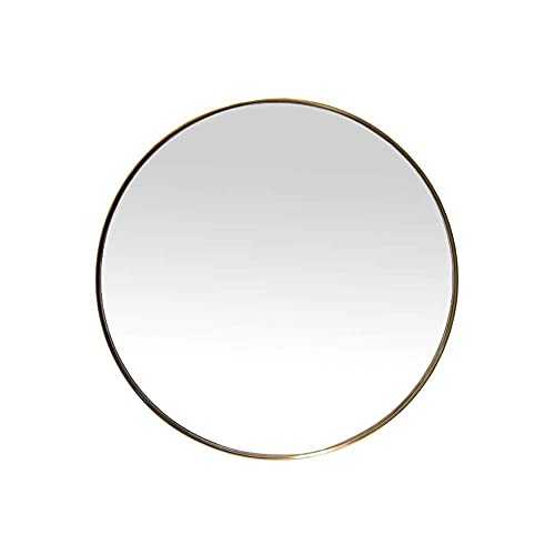 ZCYY Mirror Nordic minimalist stainless steel bathroom anti-fog gold round wall 50 * 50/60 * 60/70 * 70/90 * 90cm bathroom makeup
