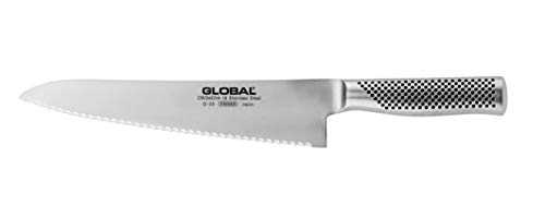 Global Knives G-23 Bread Knife with 24cm Blade, CROMOVA 18 Stainless Steel