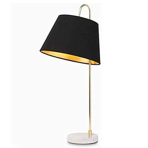 Bedside Lamps Desk Lamps Metal Bedside Lamp, Antique Brass Table Lamp, Modern Desk Lamp for Bedroom Living Room Kid's Room Dorm Office Table Lamps (Color : Black)