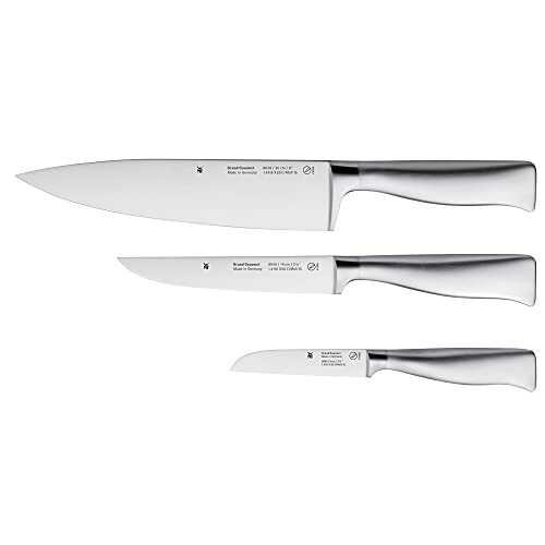 WMF knifeset 3 pieces Grand Gourmet Performance Cut Made in Germany forged special blade steel - stainless steel handles