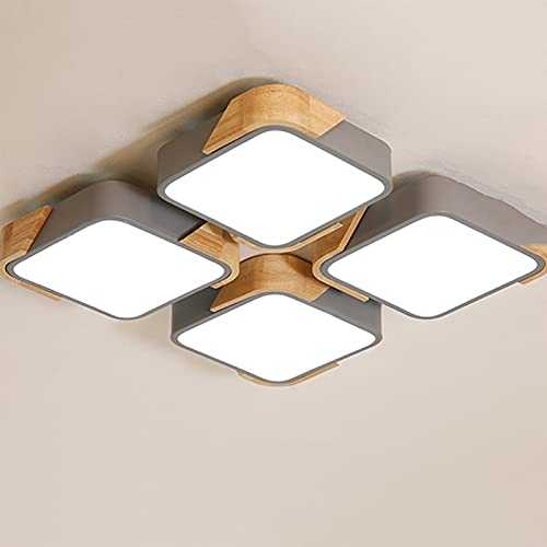 Fengshop Ceiling Light Modern Wooden Ceiling Lamps Warm And Romantic Ceiling Lamps Room Lighting Master Bedroom Kitchen Ceiling Lamps LED Ceiling Light