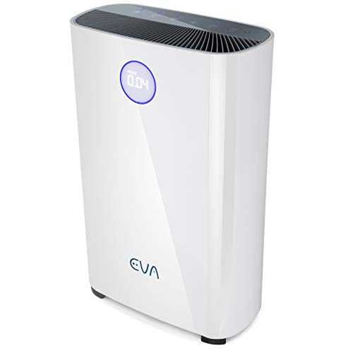 EVA Alto four Air Purifier, 2 Year Filter Supply Included, True HEPA, Active Carbon - 45m² Large Room Coverage