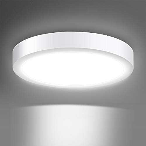 Creyer Modern Round 24W LED Ceiling Lights, Equivalent to 150W Bulbs, φ300mm, 2000LM, AC220-240V, Daylight White 6000K, LED Ceiling lamp for Living Room, Bedroom, Kitchen, Balcony Hallway