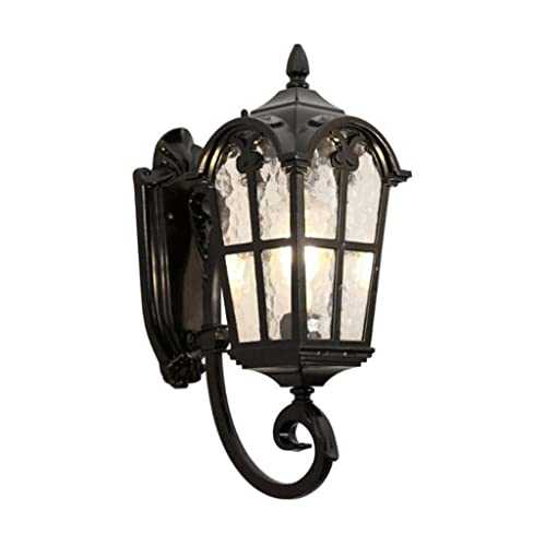 WDSHY Nordic Europe Style Outdoor Garden Porch Wall Lantern Lights Waterproof Wall Sconces for Corridor Balcony Stair