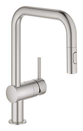 Grohe Minta - Kitchen faucet 1/2", supersteel color (Ref.32322DC2)
