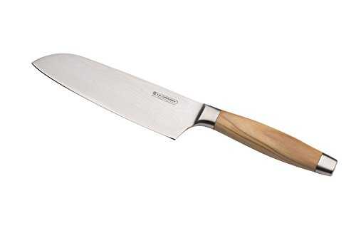 Le Creuset Santoku Knife 18 cm Olive Wood Handle