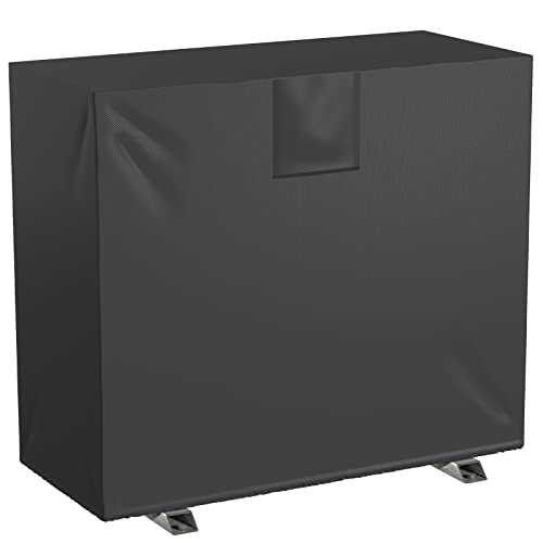 BEWAVE Split Air Conditioner Cover for Outside Compressor Units Waterproof AC Cover with Vent Hole for Outdoor Mini Split System AC Unit Fits up to 37.8 x 16.5 x 32.6 inches