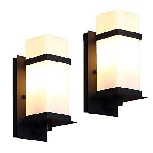 Chents Outdoor Wall Lantern, 12" 1-Light Exterior Wall Sconce Light Fixtures,Wall Mounted Single Light, Black Wall Lamp with Glass