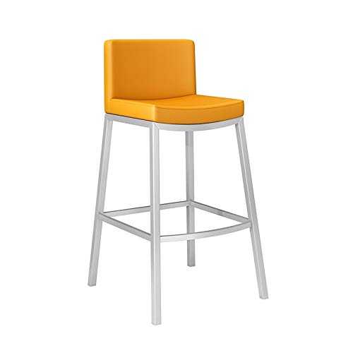 Kunyun Bar Chair Creative Bar Stool Family High Chair Back Modern Simple Gold Bar Chair Bar Stool Chair (Color : Orange)