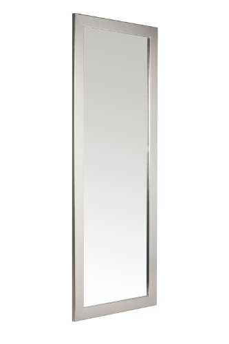 38 x 99cm Pewter Framed Mirror with Wall Hanging Fixings