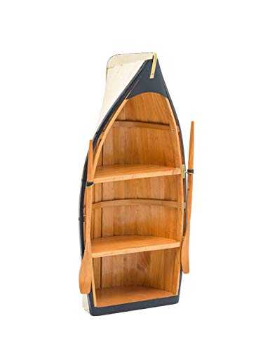aubaho Boat wall shelf - replica rowboat shape - wood - 24.4” (62cm)