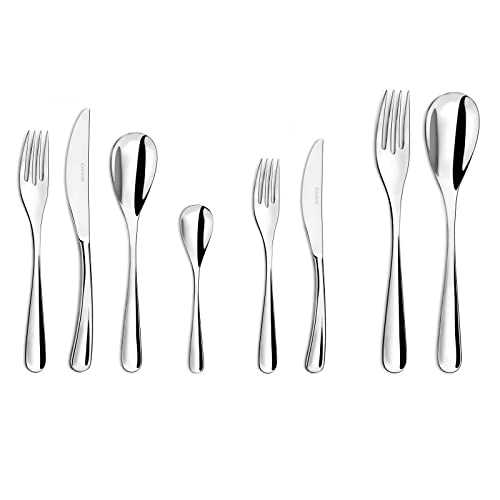 Couzon 74 Piece Cutlery Set - Descent for 12 People, Long Range in Gift Box Eole