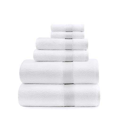 Standard Textile Lynova Towels (Set of 6) The Real Luxury Hotel Towel, 100% Cotton, 2 Bath Towels, 2 Hand Towels, 2 Wash Cloths