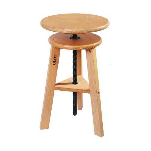 Olot Artist Stool Adjustable Height Wooden for canvas painting and other arts and crafts using gouche paint watercolour acrylic or oil