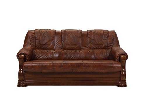 BMF Parma Quality 3 Seater Sofa Bed in Faux Leather or Fabric - Elegance Line - Any Colour