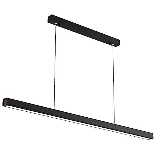 Modern Simplicity LED Linear Chandelier, Pool Table Pendant Light, Kitchen Island Light Fixture,Dimmable Hanging Lighting for Dining Room, Office, Trichromatic Light (Size : 120cm)