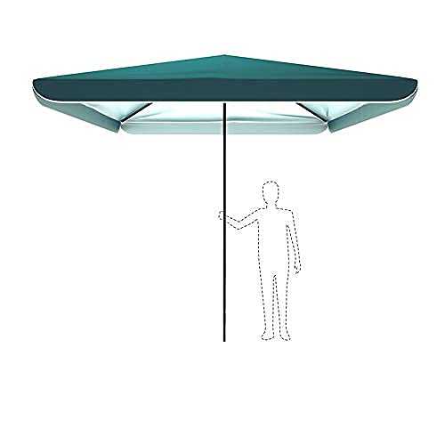 H-BEI Commercial Rainproof Parasol Two-in-one Patio Umbrella Outdoor Garden Umbrella Large Square Beach Umbrella Suitable For Swimming Pool Shops 3x3 M