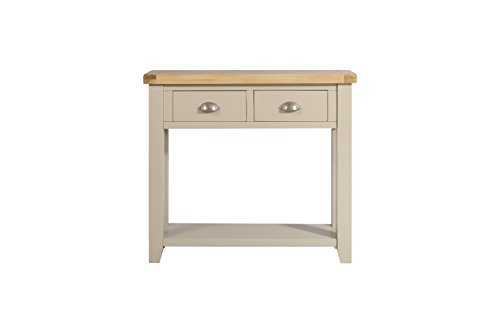 Melbourne Living Truffle Oak 2 Drawer Console Table/Painted Oak Console Table/Traditional Solid Oak Furniture