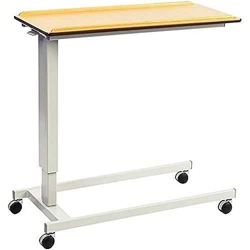 NRS Healthcare EasyLift Overbed/Over Chair Table Beech N43541 Height Adjustable - Standard Base