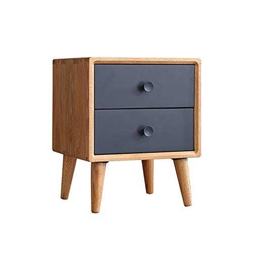 Accent Table Nightstand Bedroom Bedside Cabinet Solid Wood Nordic Cabinet Bedroom Drawer Locker Assembly Small Table