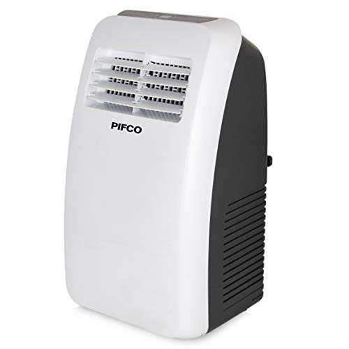 Pifco P40018 Air Conditioner, 5000 BTU Cooling Capacity, 2 Speed Settings, Remote Control Operation with 24 Hr Timer, White