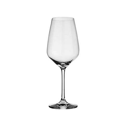 vivo by Villeroy & Boch Group - Voice Basic white wine glass set, 4-piece, 356 ml, crystal glass, dishwasher-safe