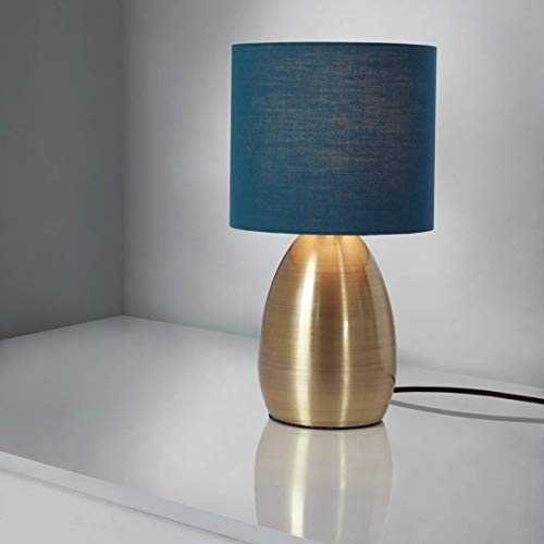 New Sleek and Modern Lexy Table Lamp in A Trending Gold with a Gorgeous Teal Shade
