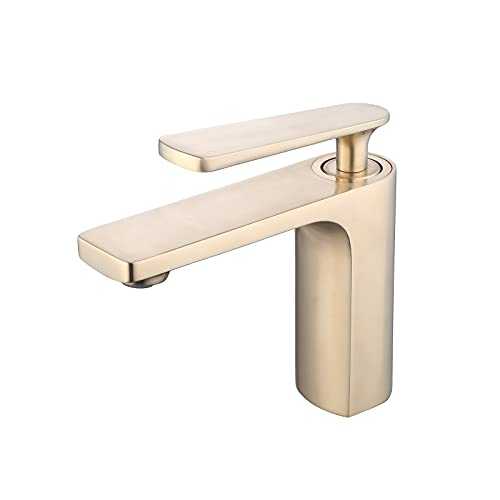 Bathroom Sink Basic Taps Single Handle Brhus Gold Bathroom Lavatory Sink Faucet Mixer Basin Faucet Gudetap GT6882BG