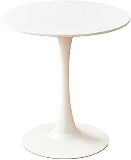 Modern Casual Negotiating Table， Round Table Tulip White Coffee Milk Tea Shop Dining Table， Nordic Balcony Small Round Table And Chairs(Size:70cm)