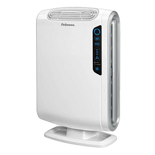 Fellowes Allergy UK Approved AeraMax DX55 Air Purifier with True HEPA Filter, White