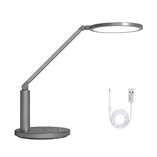 dhcsf Desk Lamp 18W Plug-in Desk Lamp Stepless Dimming Touch Control LED Desk Lamp, Night Light, Reading Lamp for Home Office，Adjustable Color Temperature Eye-caringTable Lamp