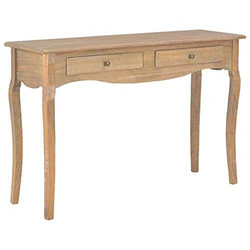Furniture,Tables,Accent Tables,End Tables,Console Table with 2 Drawers 120x35x76 cm Solid Pine Wood,