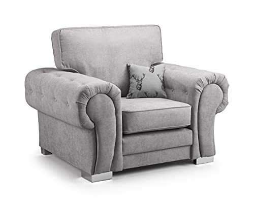 Honeypot - Sofa - Verona - Fullback - Corner Sofa - 3 Seater - 2 Seater - Footstool (Grey, Arm Chair)