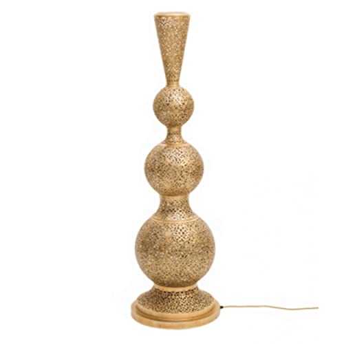 Zen Antique Brass Floor Shade lamp - Brass Design Lamps, Desk lamp - Brass Table Lamps for Living Room, Bedside Lamps - Bohemian Decor - Modern Moroccan lamp Home Decor Gift.