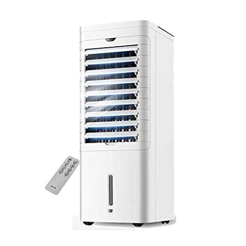 Cold fan Portable Evaporative,Compact Cooling Tower Fan,Mobile Air Conditioner Portable,w/Remote Control Quiet Air Cooler,3-Wind Type Space Cooler,Perfect For Hot And Dry Climates, Have Low Power Co
